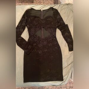 Elegant Black Lace Dress
